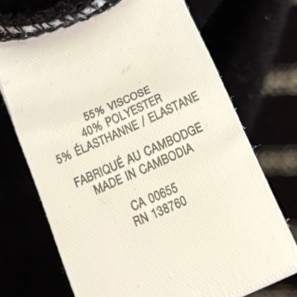 Reitmans Black & White Striped Knit Top with Button Back – Plus Size 3X EUC - Picture 12 of 13